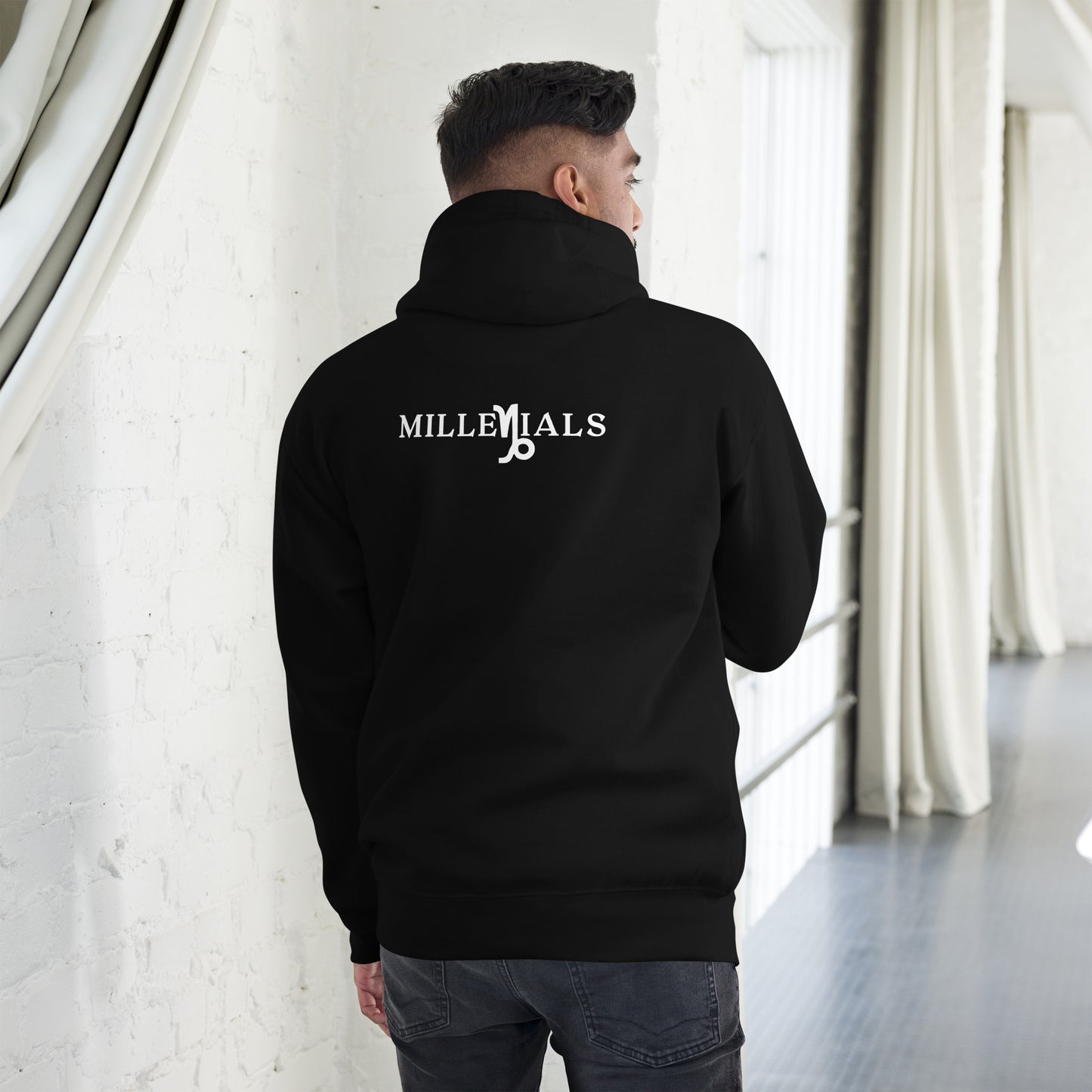 Unisex Hoodie back Black