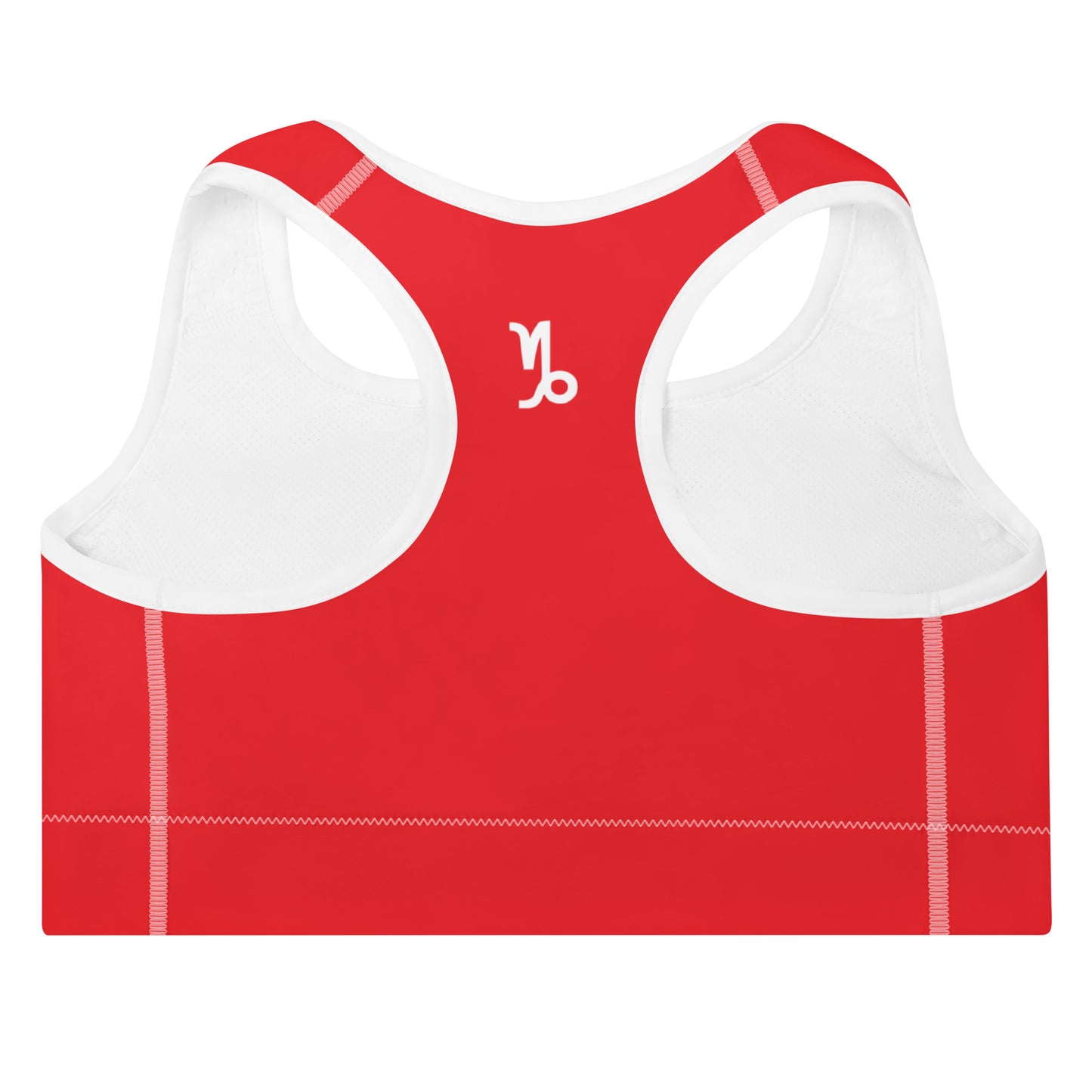 Millenials Red Padded Sports Bra