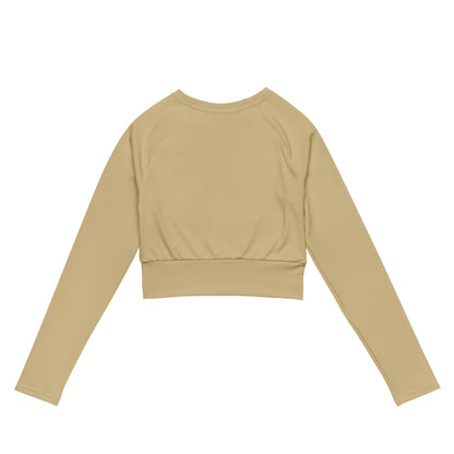 Millenials long-sleeve crop top sand
