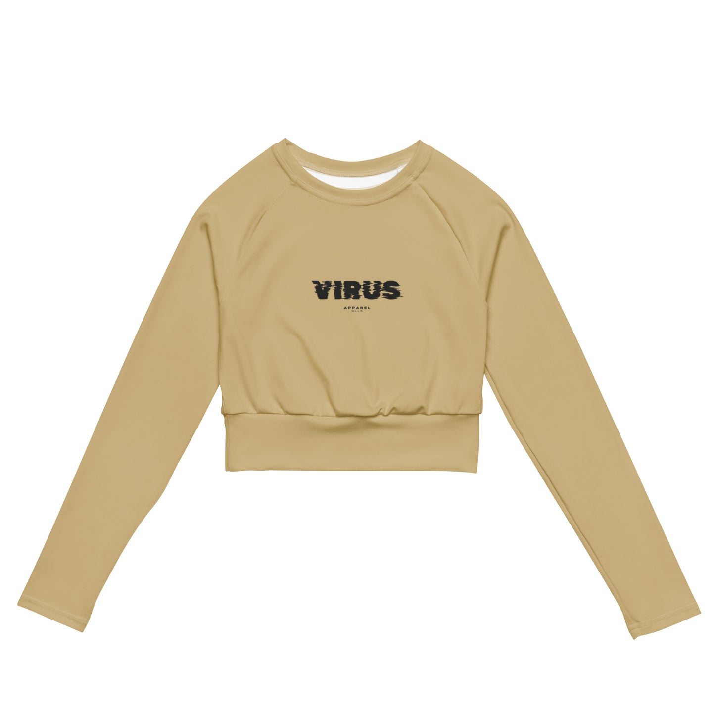 Millenials long-sleeve crop top sand