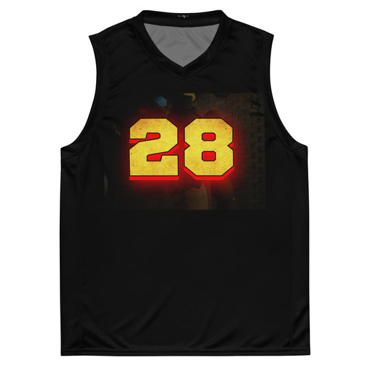 Millenials Recycled unisex basketball jersey black