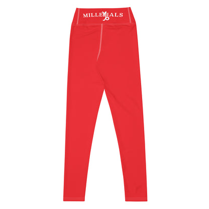 Millenials Red Yoga Leggings