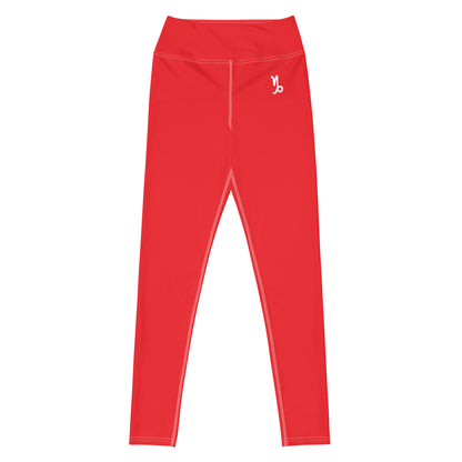 Millenials Red Yoga Leggings