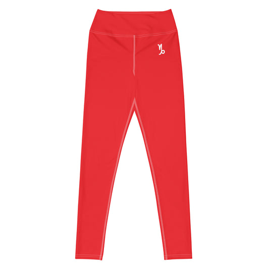 Millenials Red Yoga Leggings