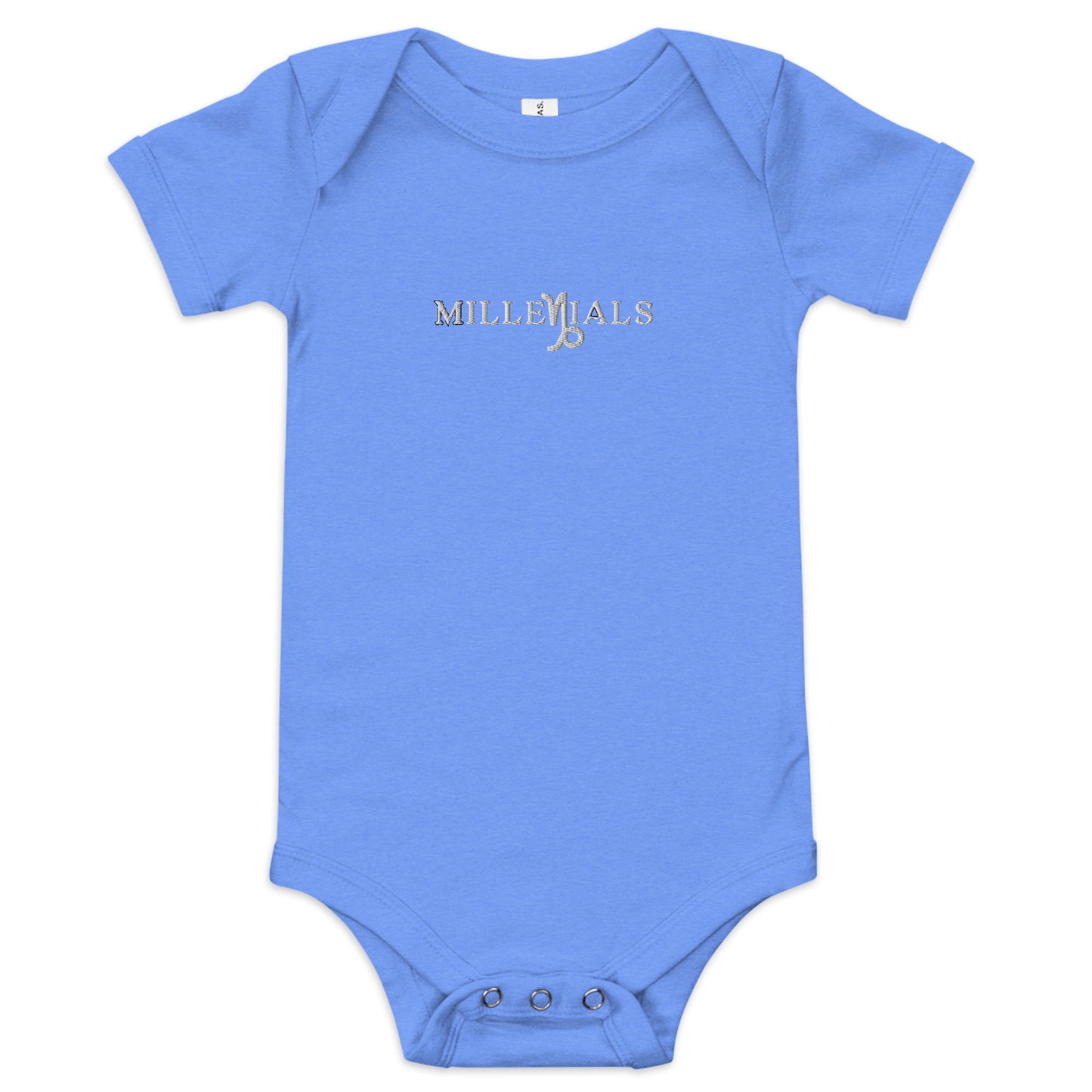 MilleniBaby Romper Heather Columbia Blue