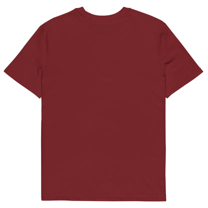 Unisex organic cotton t-shirt burgundy