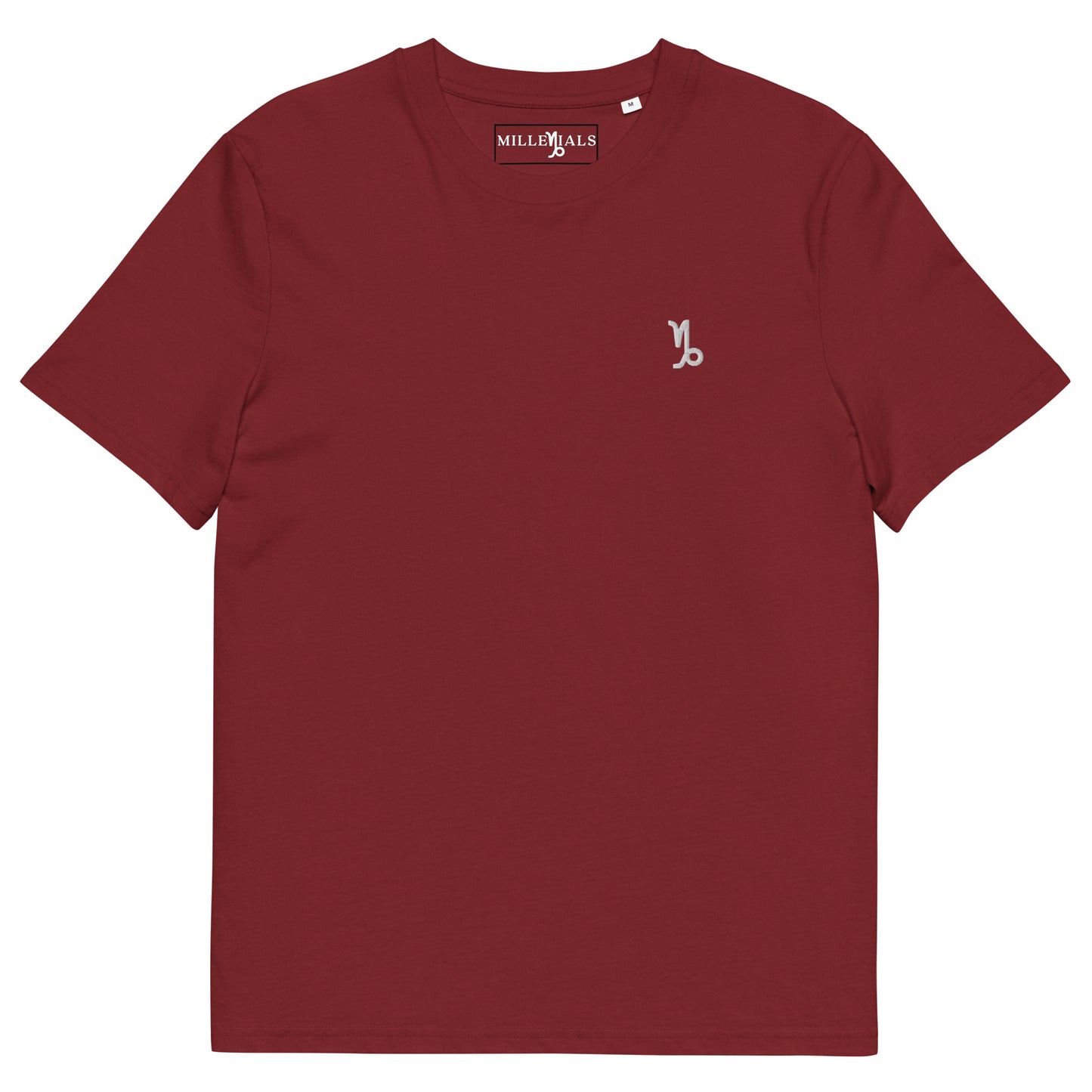 Unisex organic cotton t-shirt burgundy
