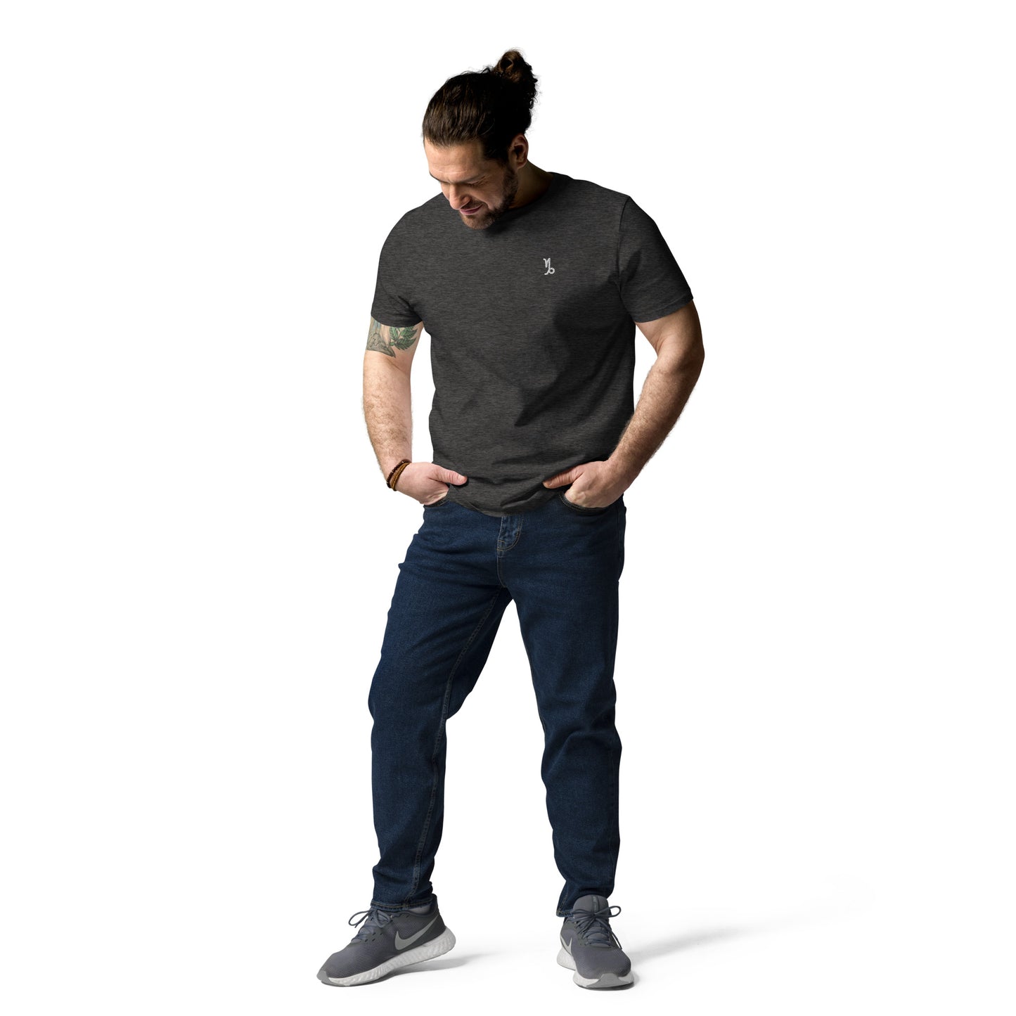 Unisex organic cotton t-shirt dark heather grey