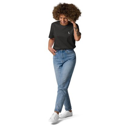 Unisex organic cotton t-shirt dark heather grey
