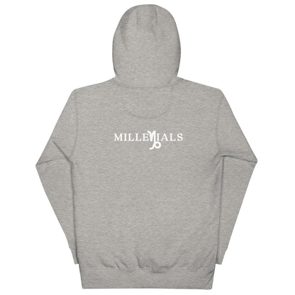 Unisex Hoodie back carbon grey