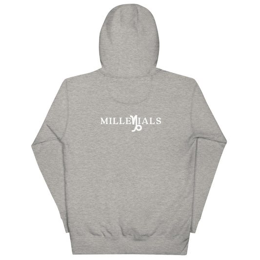 Unisex Hoodie back carbon grey