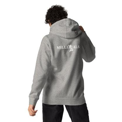 Unisex Hoodie back carbon grey