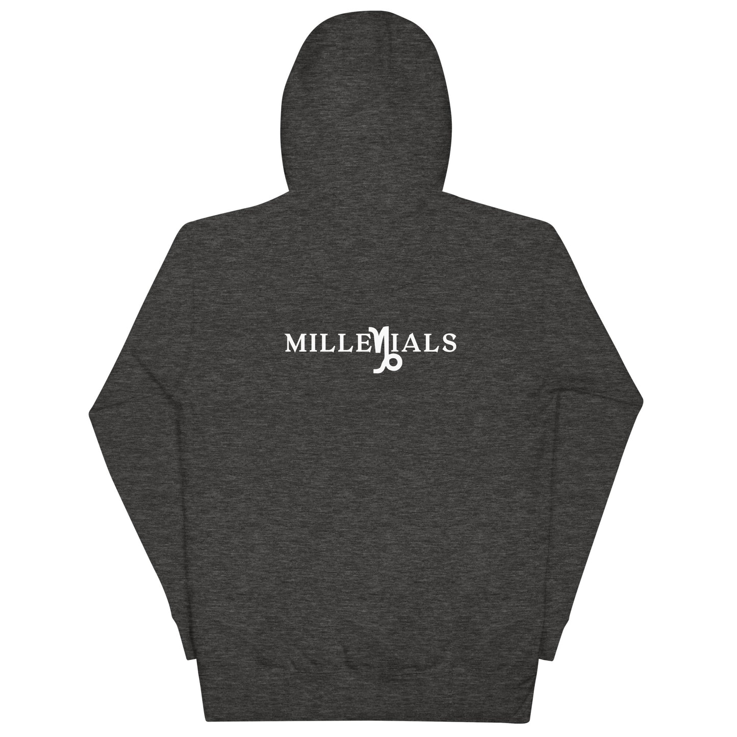 Unisex Hoodie back charcoal heather
