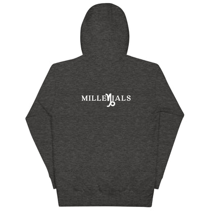 Unisex Hoodie back charcoal heather