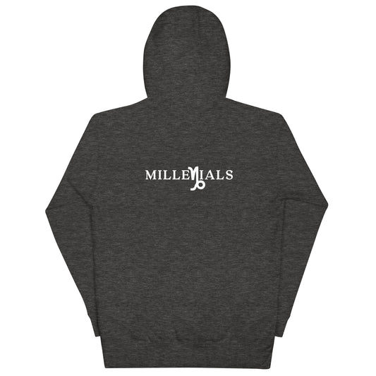 Unisex Hoodie back charcoal heather