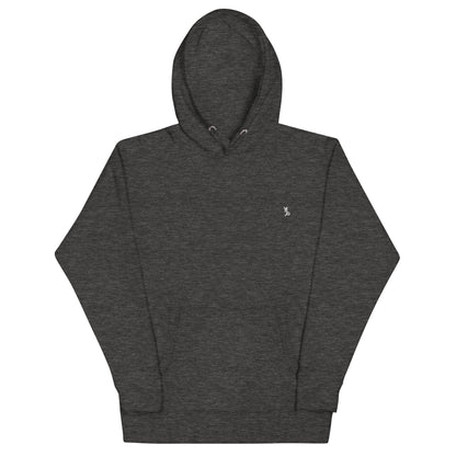 Unisex Hoodie charcoal heather logo