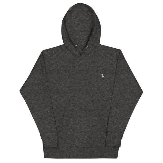 Unisex Hoodie charcoal heather logo