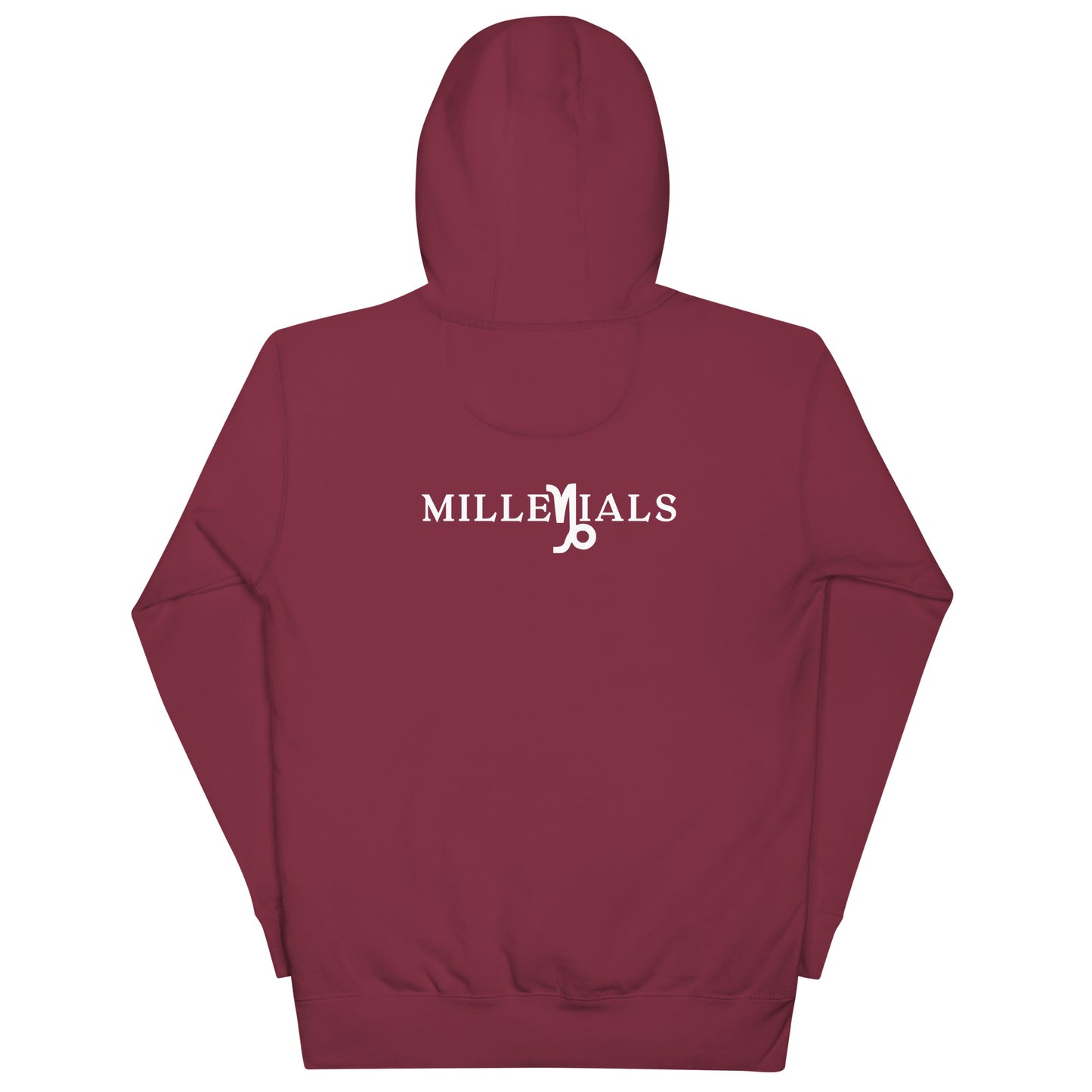 Unisex Hoodie back maroon