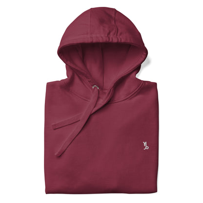 Unisex Hoodie maroon logo