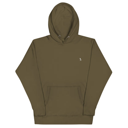 Unisex Hoodie military green logo
